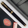قلم حبر أورورا تالنتوم GT ذهبي عيار 14 قيراط أسود D12-N