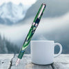 Click Falcon Acrylic Green Blue CT Fountain Pen CLK130060GBU