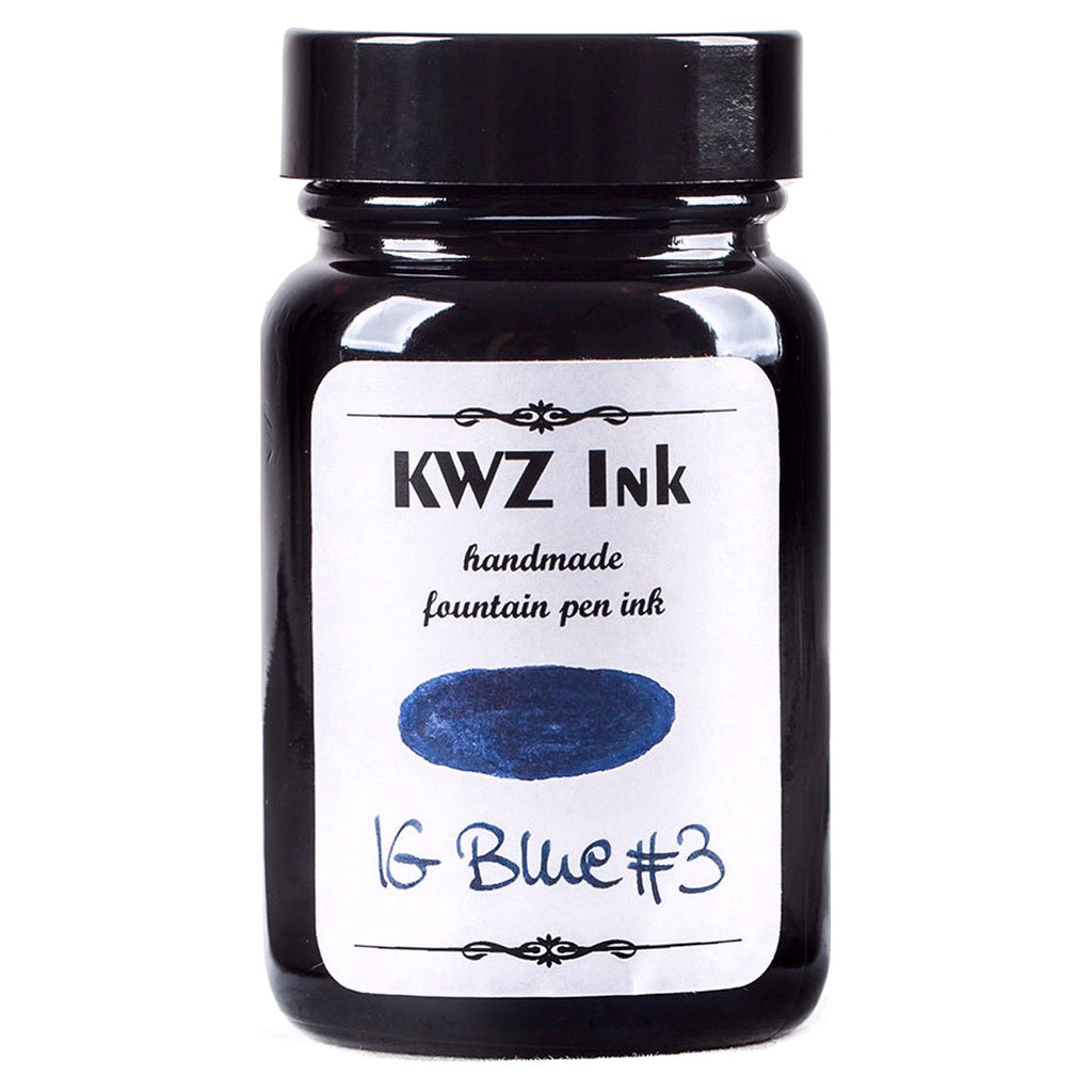 KWZ Iron Gall Ink Bottle (Blue 3 - 60 ML) 1102-IG