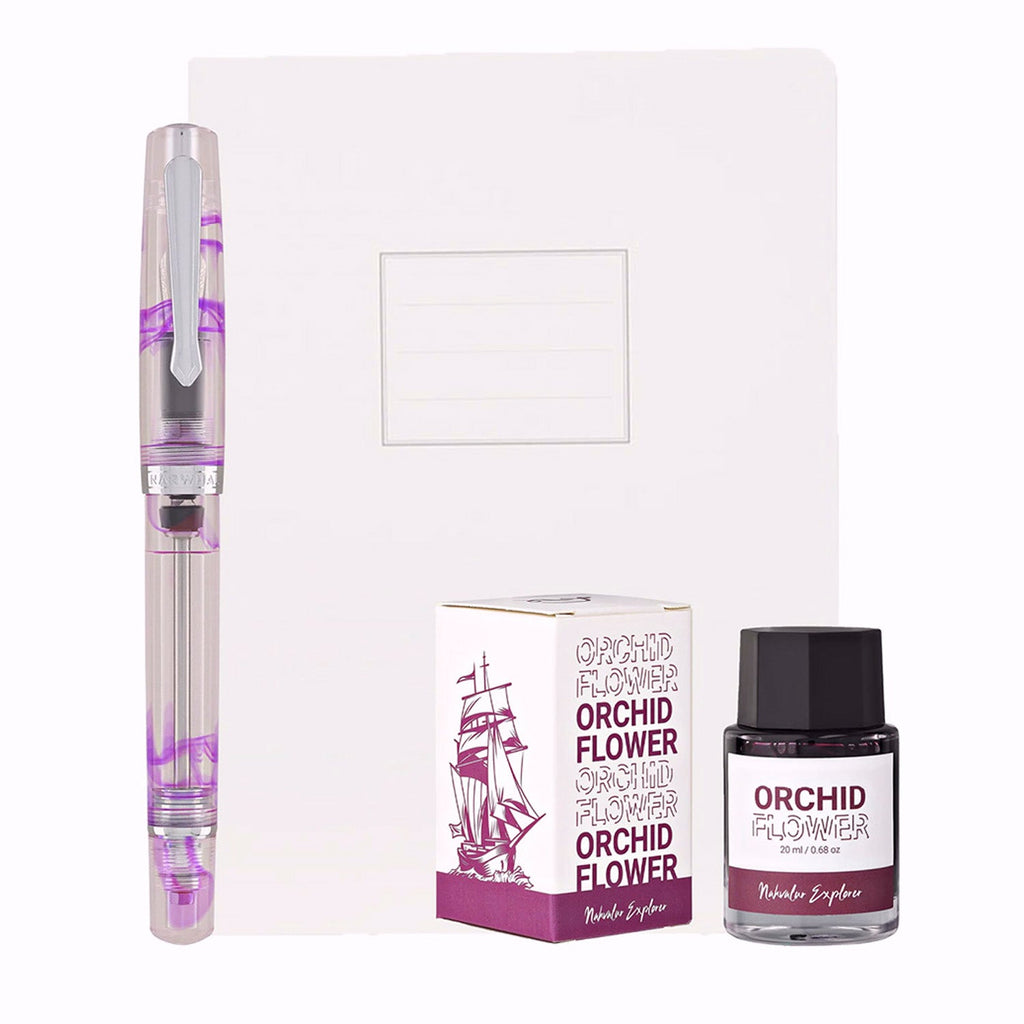 Nahvalur Original Plus Melacara Purple Fountain Pen Set