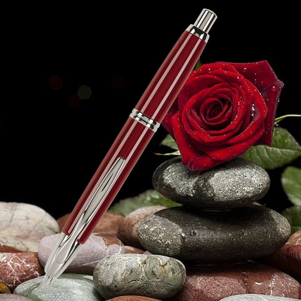 Pilot Capless Red/Rhodium CT Fountain Pen