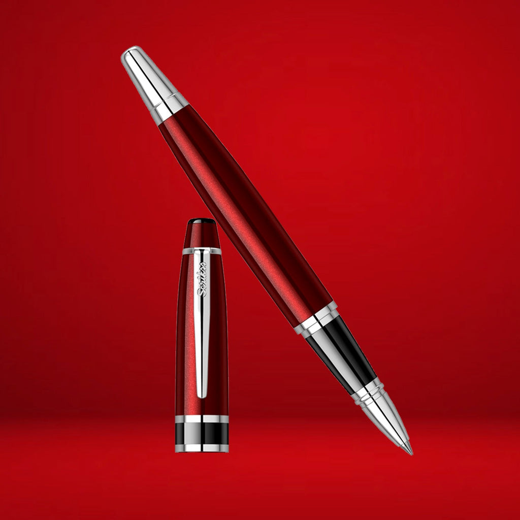 Scrikss Havana 63 Burgundy CT Roller Ball Pen 75149