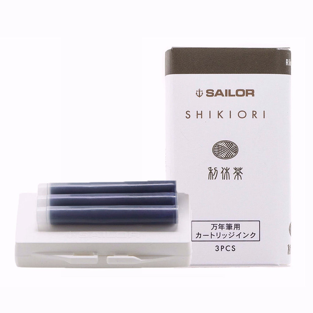 Sailor Shikiori Ink Cartridge (Rikyu Cha - Pack of 3) 13-0350-214