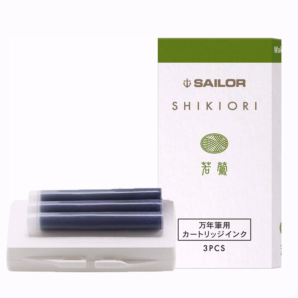 Sailor Shikiori Ink Cartridge (Waka Uguisu - Pack of 3) 13-0350-211