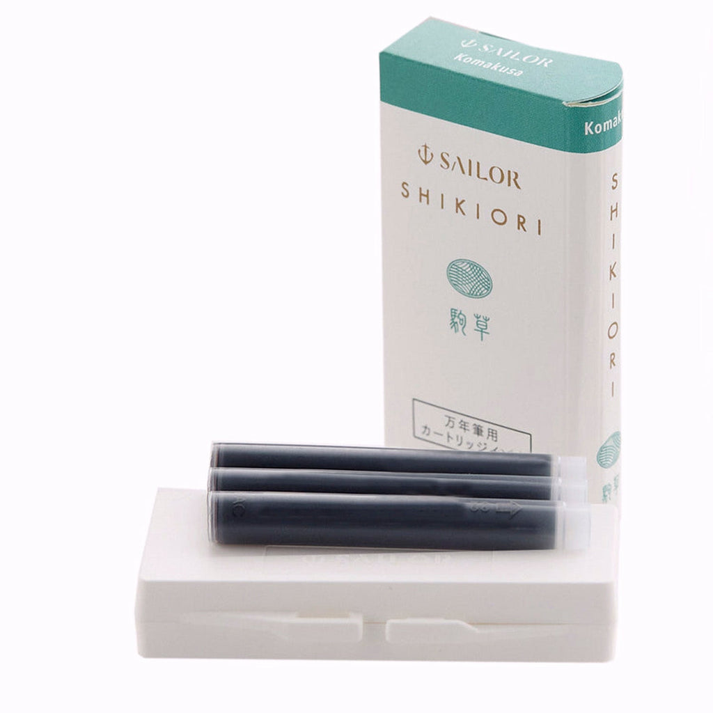 Sailor Shikiori Sansui Ink Cartridge (Komakusa - Pack of 3) 13-0350-230