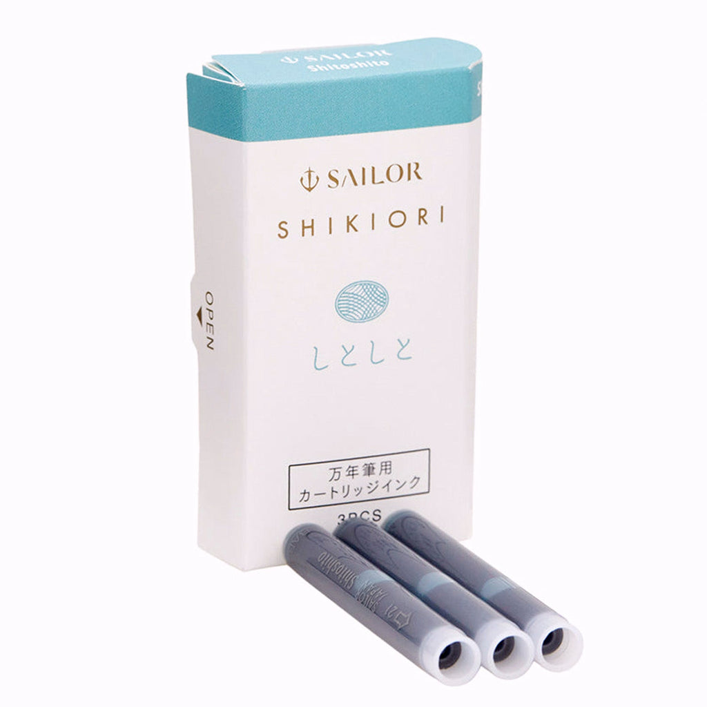 Sailor Shikiori Sound Of Rain Ink Cartridge (Shitoshito - Pack of 3) 13-0350-221