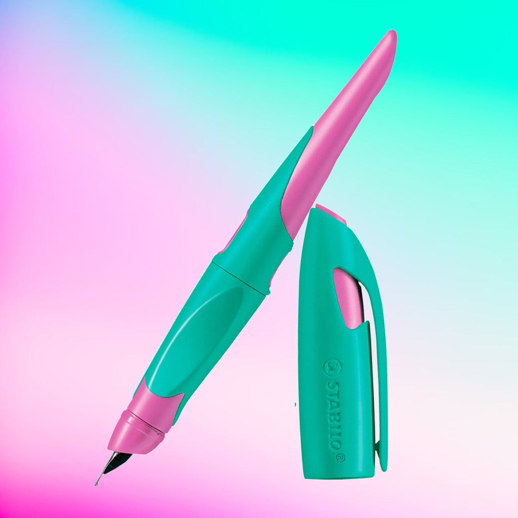 Stabilo EASYbirdy Neon Pink/Turquoise Fountain Pen