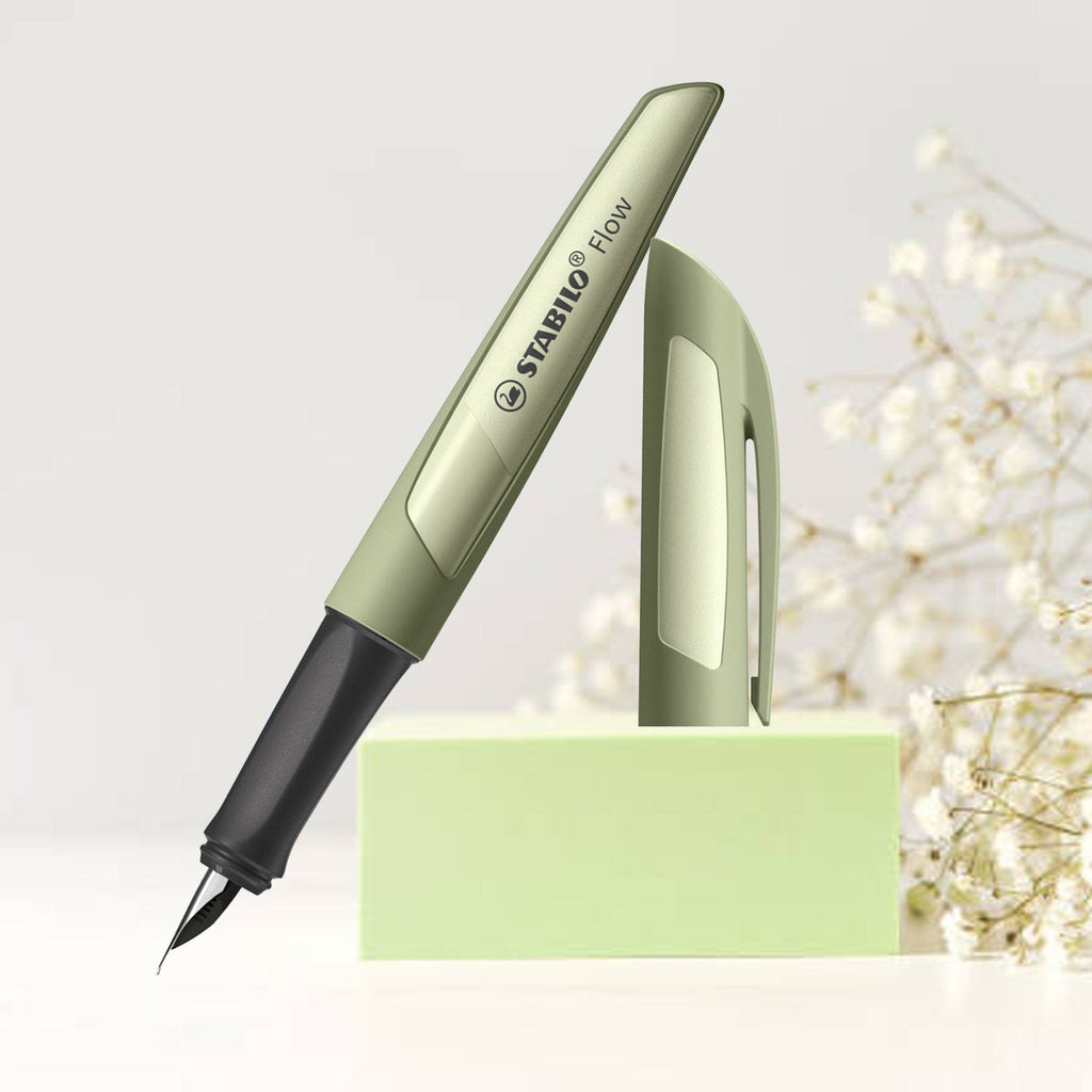 Stabilo Flow Monochrome Khaki Fountain Pen