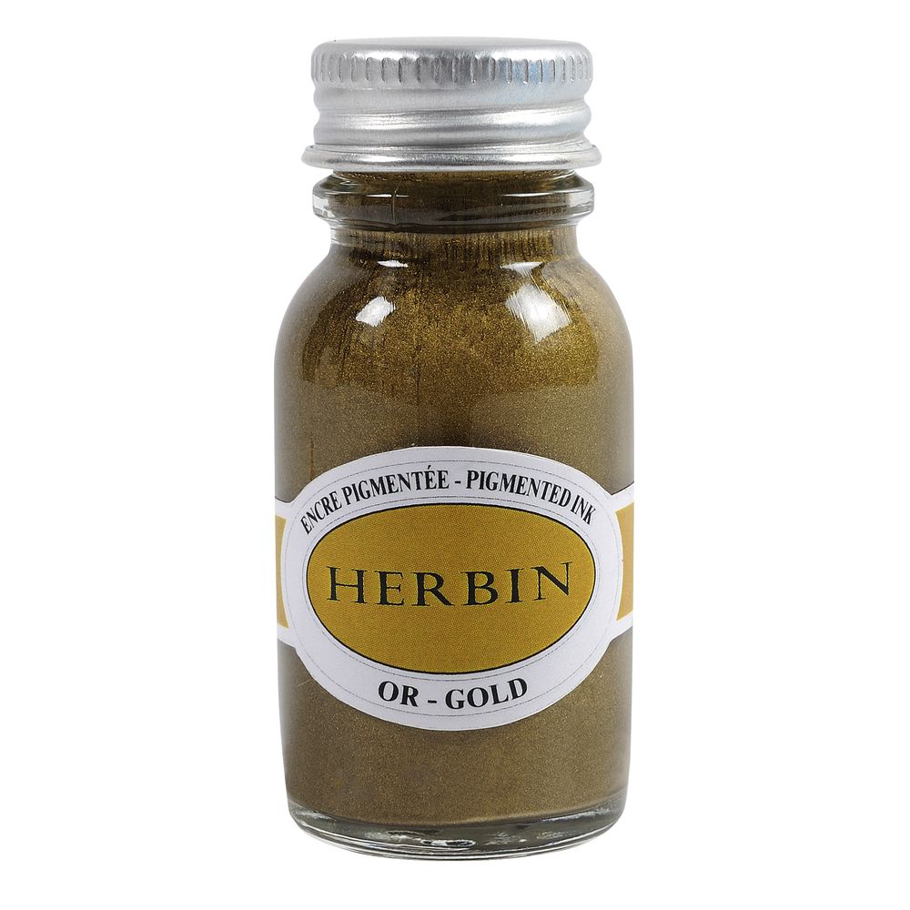 زجاجة حبر هيربين المصبوغة (ذهبي - 15 مل) 12504T