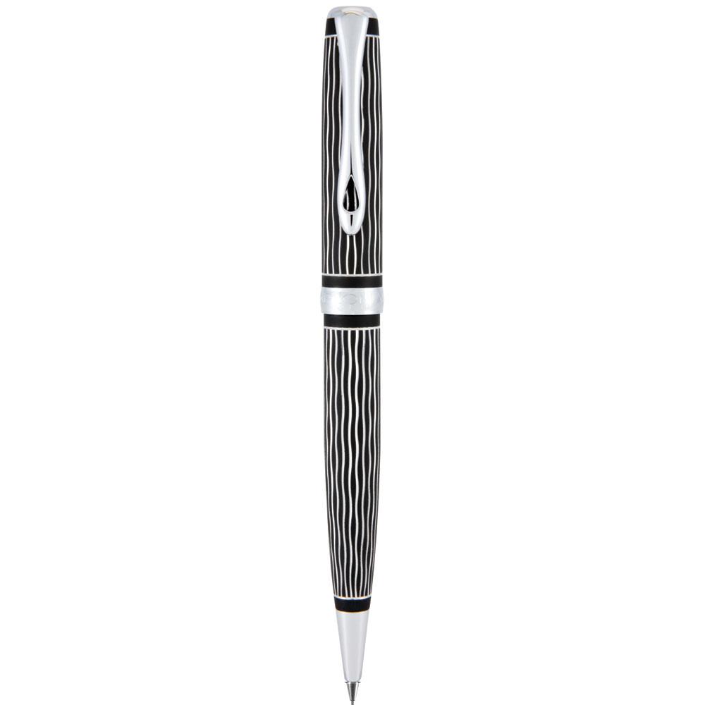 قلم رصاص ميكانيكي أسود من Diplomat Excellence A Plus Wave Guilloche Lapis (0.7 ملم) D40104050