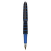 قلم حبر دبلوماسي Elox أسود/أزرق من الذهب عيار 14 قيراط