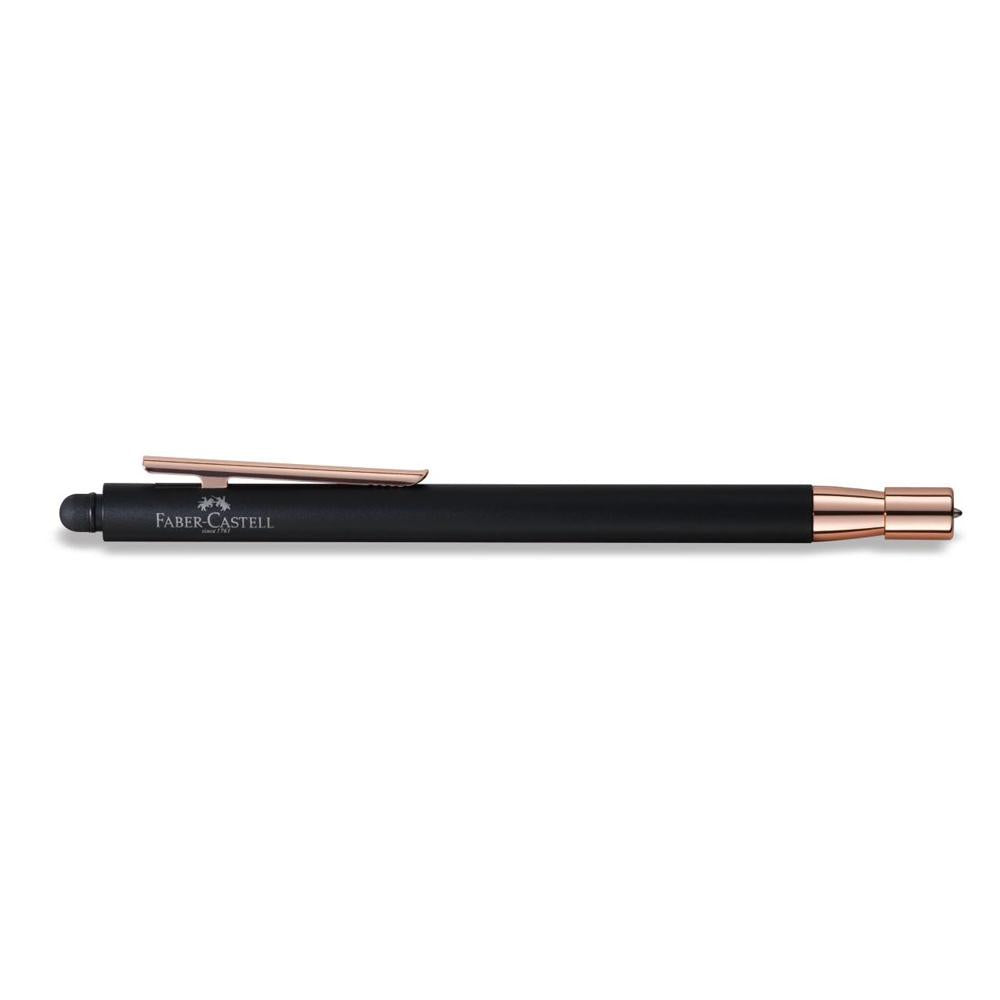 Faber-Castell Neo Slim Metal Black Rose Gold Stylus Ball Pen 343110