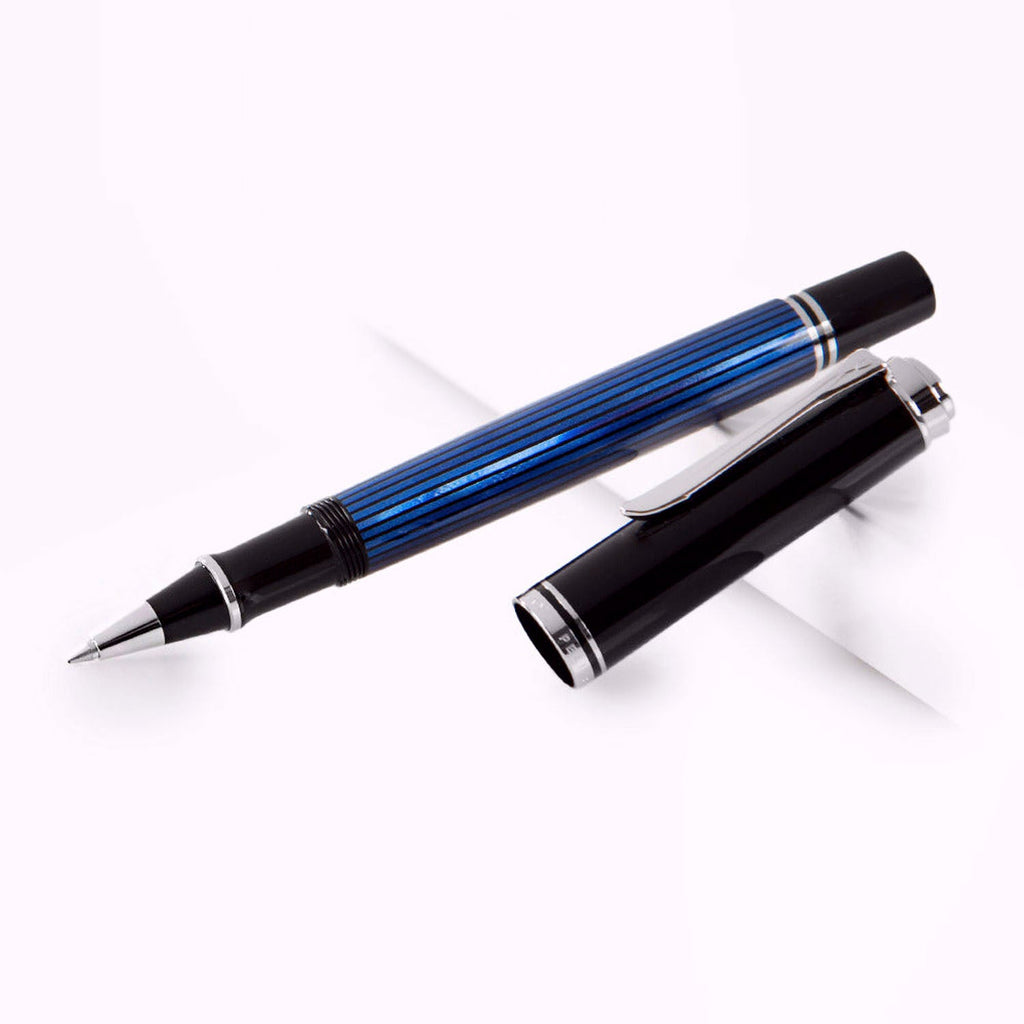 Pelikan Souveran R405 Black/Blue Roller Ball Pen 932988