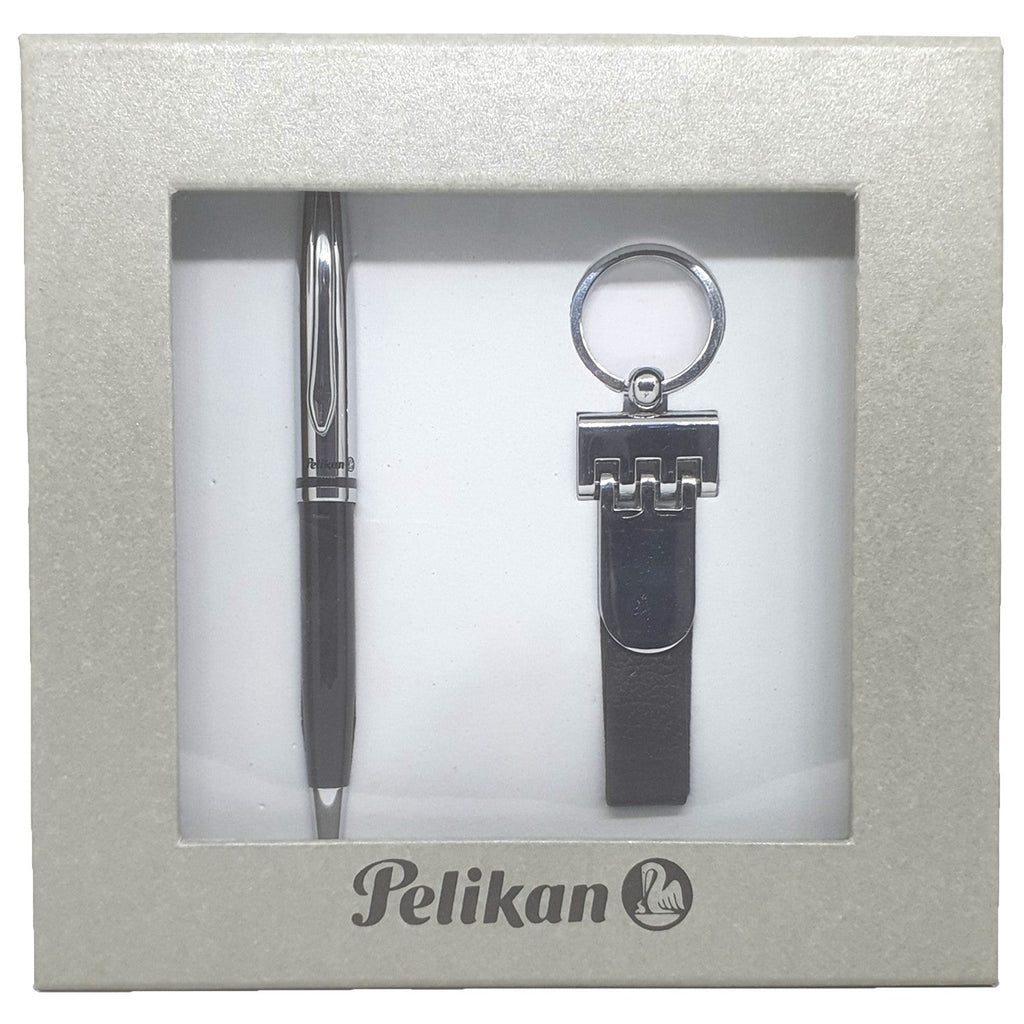 Bombay Company Pen and Keychain Gift Set Boxed Black Silver Key Fob New |  eBay