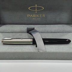 Parker 51 Fountain Pen, Resin, Black, 18k Gold, 2123512