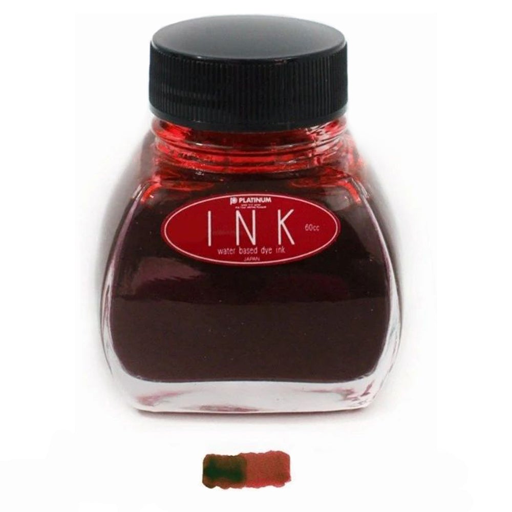 प्लैटिनम डाई इंक बोतल (लाल - 60 एमएल) INK12002