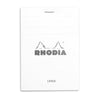 دفتر ملاحظات روديا بيسيكس باللون الأبيض (85 × 120 ملم - مبطن) 12601C