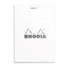دفتر ملاحظات روديا بيسيكس باللون الأبيض (85 × 120 ملم - شبكي) 12201C