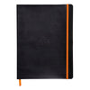 دفتر رودياراما أسود ناعم الغلاف (190 × 250 ملم - منقط) 117552C
