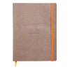 دفتر رودياراما ذو الغلاف الناعم باللون الرمادي الداكن (190 × 250 ملم - مسطر) 117504C